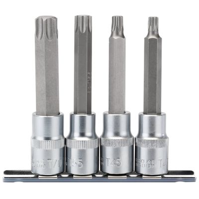 Draper Expert 16331 Draper Tx-Star® Socket Bit Set 1/2in Sq. Dr. (4 Piece) per set