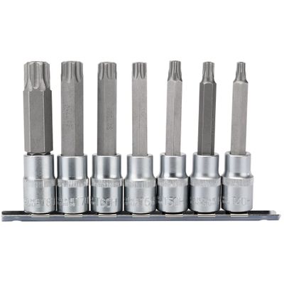 Draper Expert 16338 Draper Tx-Star® Security Socket Bit Set 1/2in Sq. Dr. 100Mm (7 Piece) per set