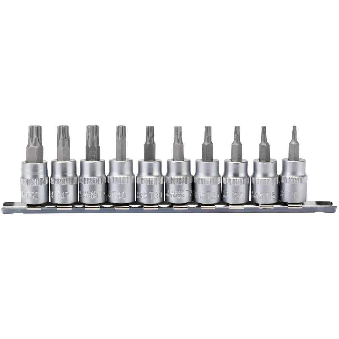Draper Expert 16339 Draper Tx-Star® Plus Socket Bit Set 3/8in Sq. Dr. 48Mm (10 Piece) per set - Image 1