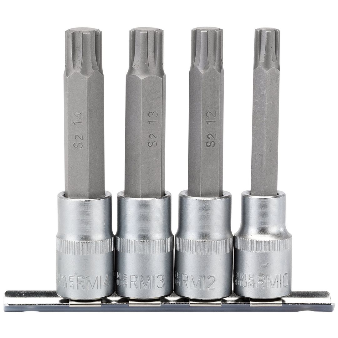 Draper Expert 16345 Ribe® Socket Bit Set 1/2in Sq. Dr. (4 Piece) per set - Image 1