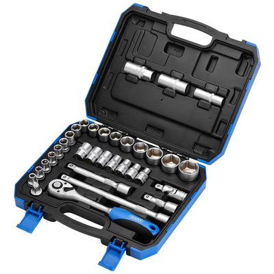 Draper 16363 Combined Mm/Af Socket Set 1/2in Sq. Dr. (33 Piece) per set