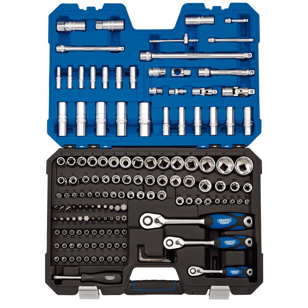 Draper Expert 16461 Metric Socket Set 1/4in 3/8in And 1/2in Sq. Dr. (149 Piece) per set - Image 1