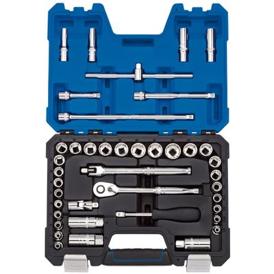 Draper Expert 16465 Combined Mm/Af Socket Set 3/8in Sq. Dr. Blue (41 Piece) per set