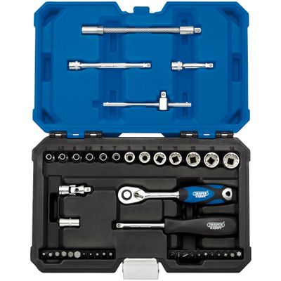 Draper Expert 16479 Multi-Drive® Metric Socket Set 1/4in Sq. Dr. (43 Piece) per set