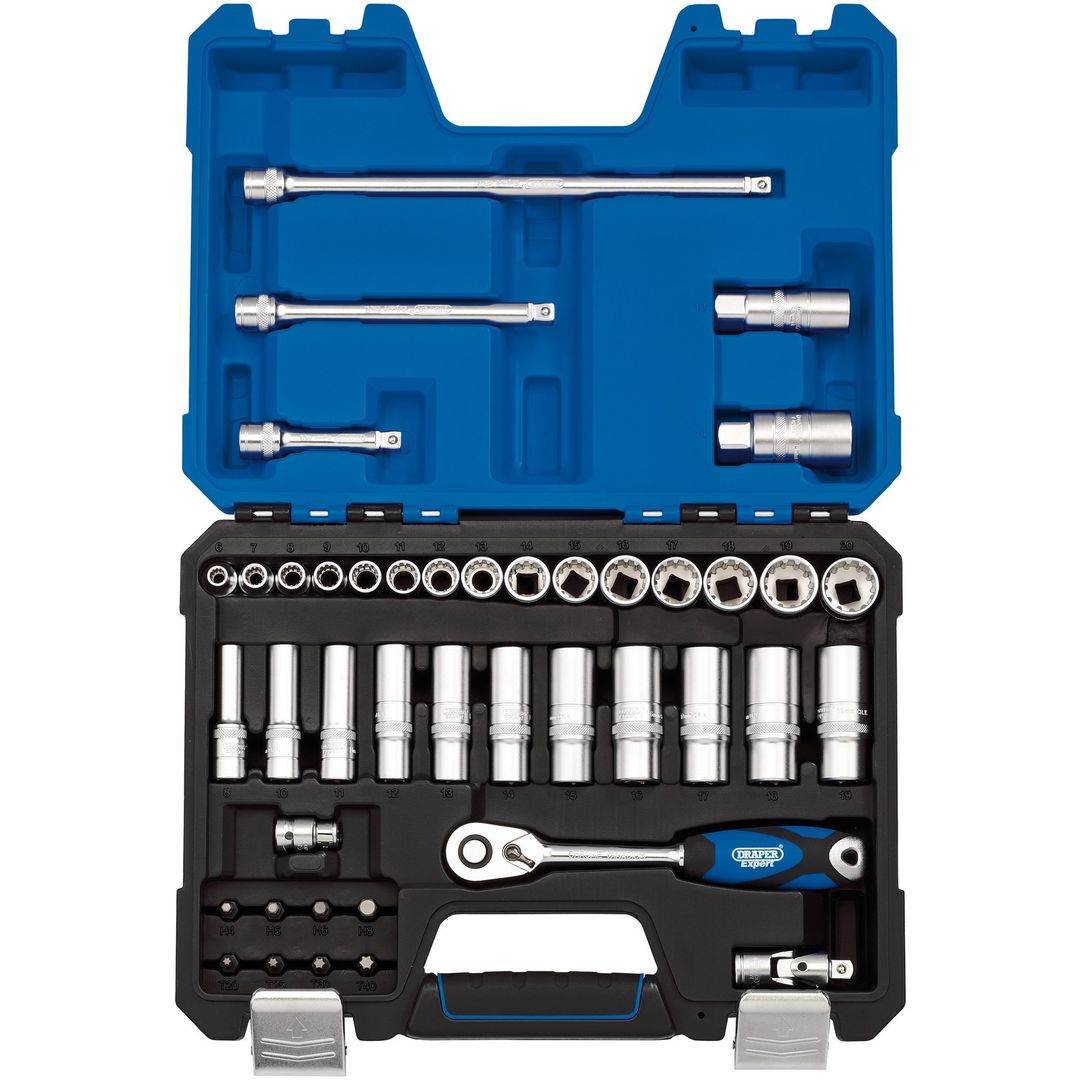 Draper Expert 16480 Multi-Drive® Metric Socket Set 3/8in Sq. Dr. (42 Piece) per set - Image 1