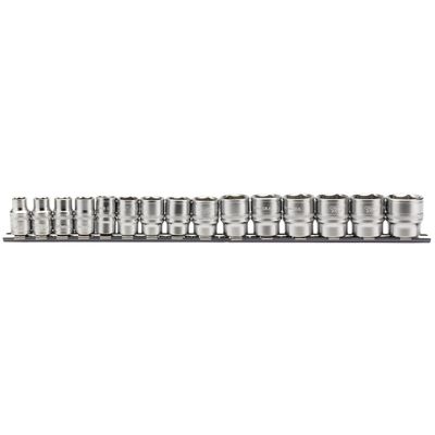 Draper Expert 16492 Metric Socket Set On A Metal Rail 3/8in Sq. Dr. (15 Piece) per set