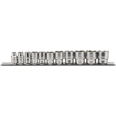 Draper Expert 16493 Imperial Socket Set On A Metal Rail 3/8in Sq. Dr. (11 Piece) per set