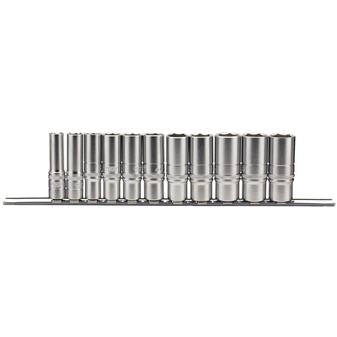 Draper Expert 16495 Imperial Deep Socket Set On A Metal Rail 3/8in Sq. Dr. (11 Piece) per set - Image 1