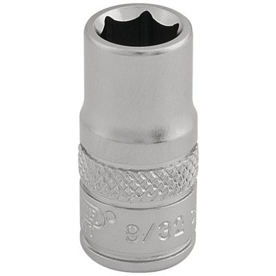 Draper Expert 16521 Imperial Socket 1/4in Sq. Dr. 9/32in each