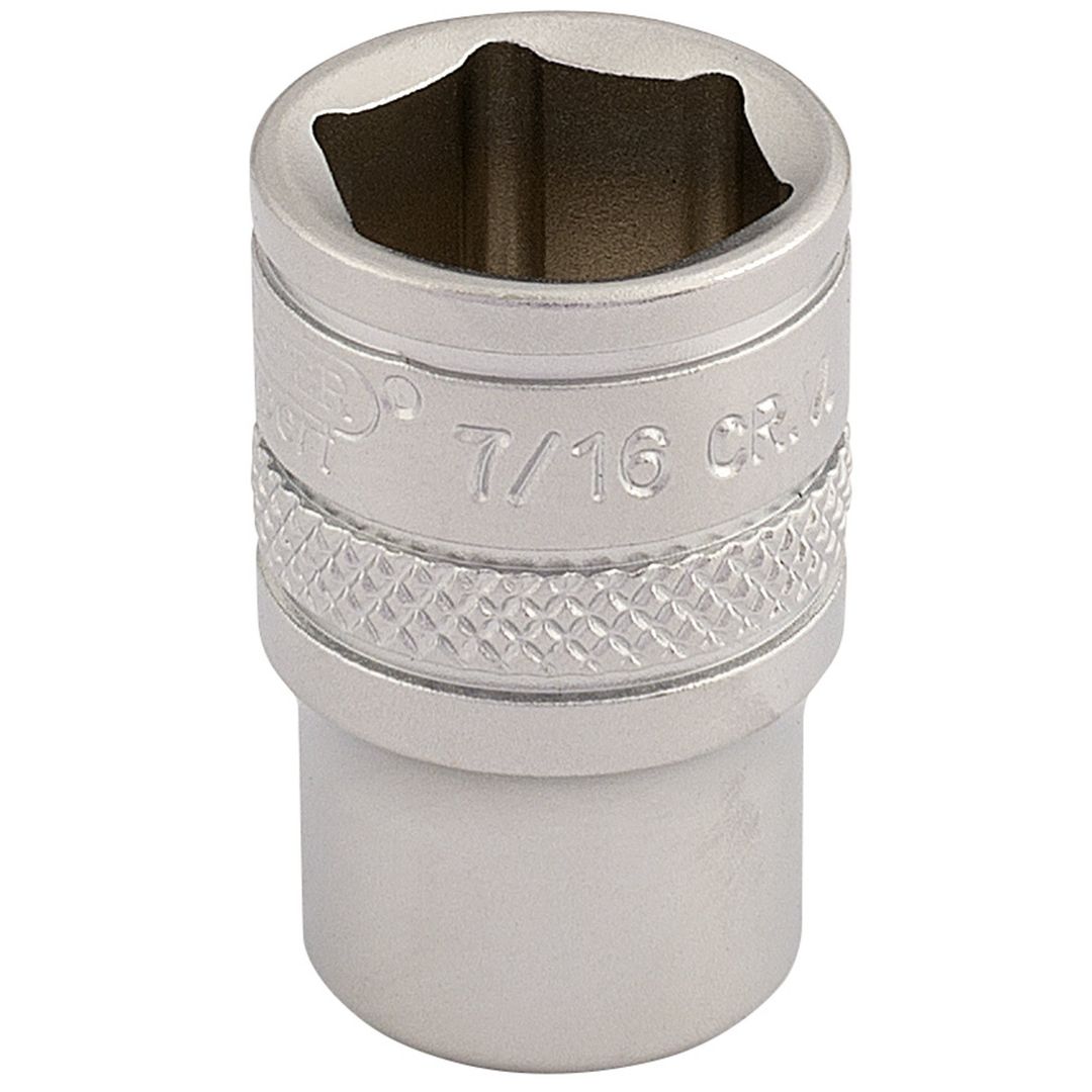 Draper Expert 16525 Imperial Socket 1/4in Sq. Dr. 7/16in each - Image 1