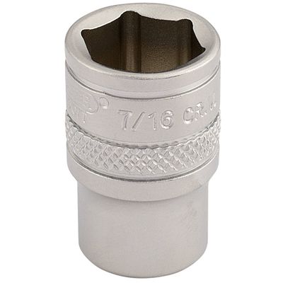 Draper Expert 16525 Imperial Socket 1/4in Sq. Dr. 7/16in each