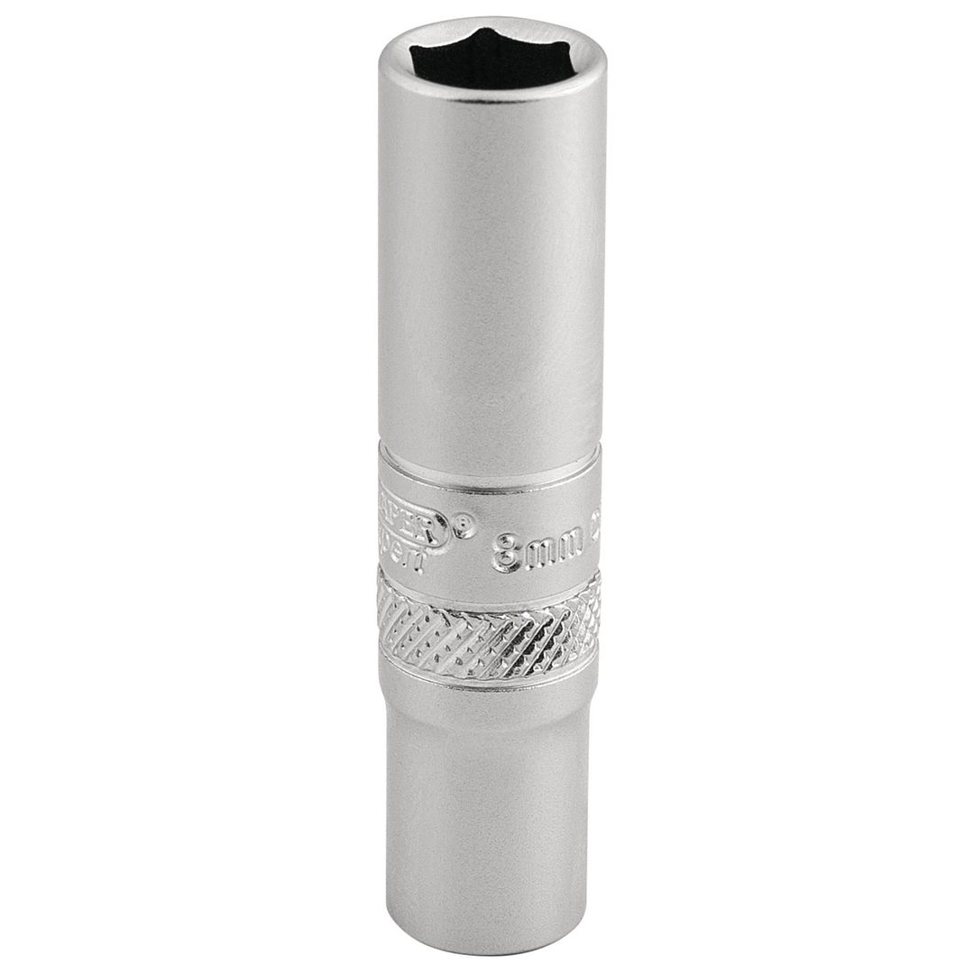 Draper Expert 16528 6 Point Deep Socket 1/4in Sq. Dr. 8Mm each - Image 1