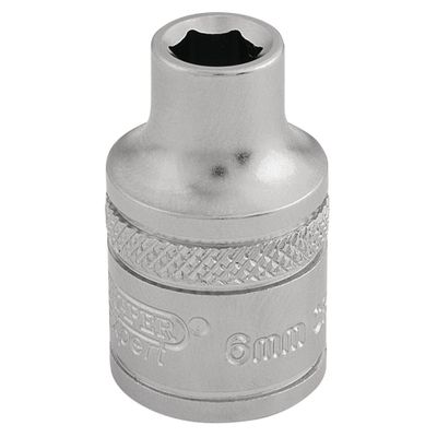 Draper Expert 16531 6 Point Metric Socket 3/8in Sq. Dr. 6Mm each