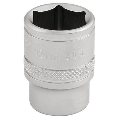 Draper Expert 16541 6 Point Metric Socket 3/8in Sq. Dr. 15Mm each
