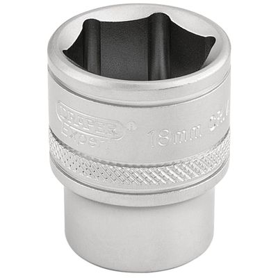 Draper Expert 16544 6 Point Metric Socket 3/8in Sq. Dr. 18Mm each