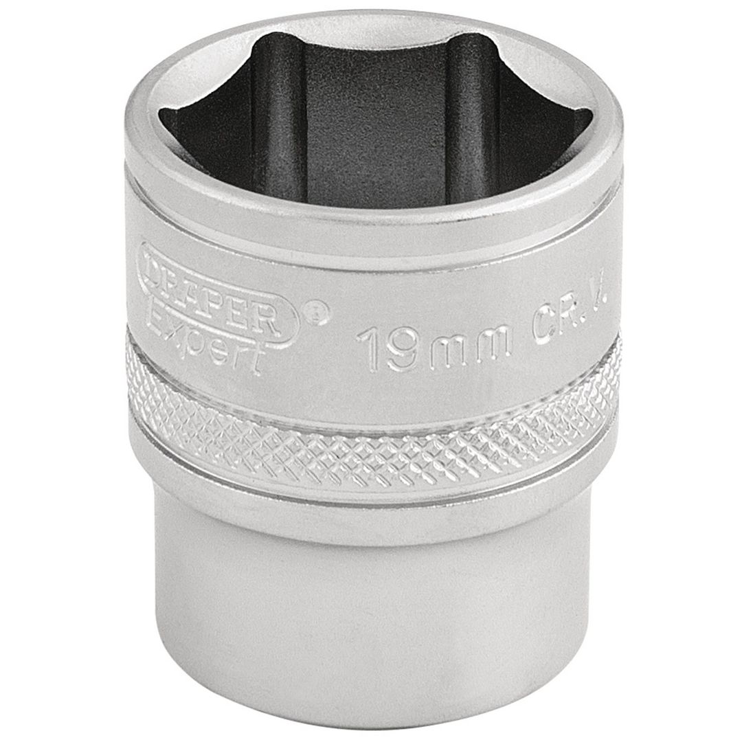Draper Expert 16545 6 Point Metric Socket 3/8in Sq. Dr. 19Mm each - Image 1