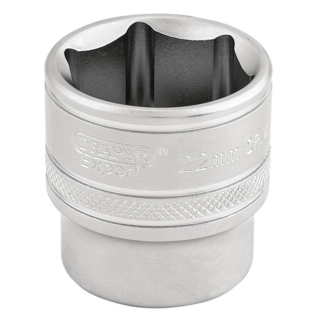 Draper Expert 16547 6 Point Metric Socket 3/8in Sq. Dr. 22Mm each - Image 1