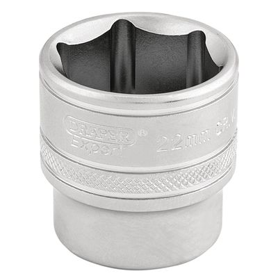 Draper Expert 16547 6 Point Metric Socket 3/8in Sq. Dr. 22Mm each