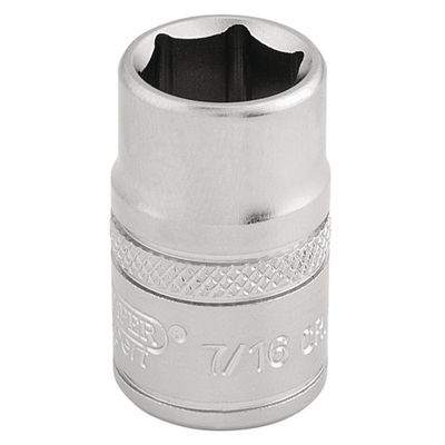 Draper Expert 16551 6 Point Imperial Socket 3/8in Sq. Dr. 7/16in each