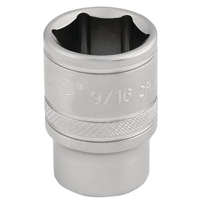 Draper Expert 16571 6 Point Imperial Socket 3/8in Sq. Dr. 9/16in each