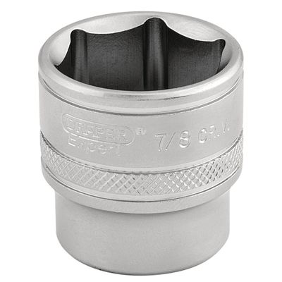 Draper Expert 16576 6 Point Imperial Socket 3/8in Sq. Dr. 7/8in each
