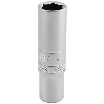 Draper Expert 16580 6 Point Metric Deep Socket 3/8in Sq. Dr. 12Mm each