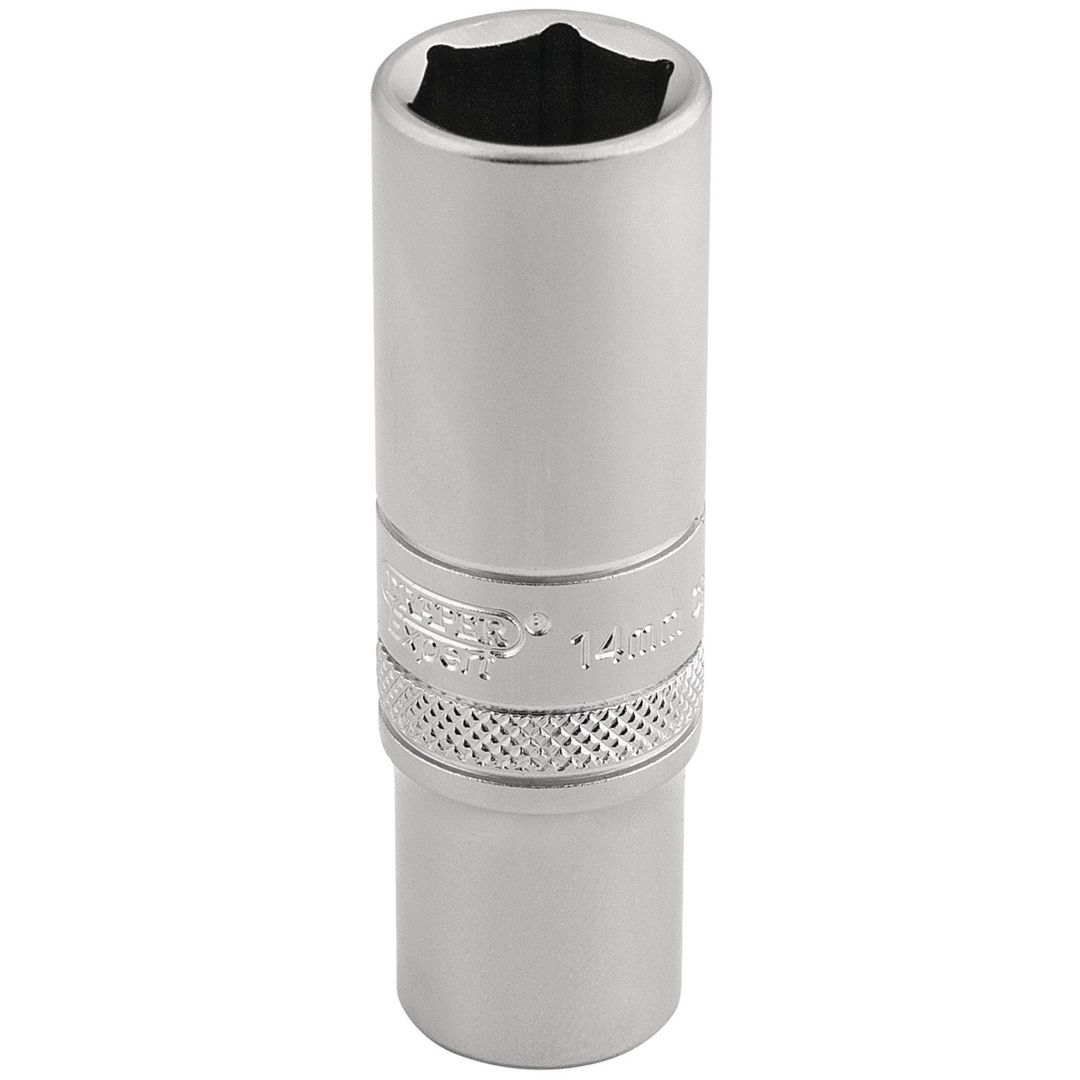Draper Expert 16582 6 Point Metric Deep Socket 3/8in Sq. Dr. 14Mm each - Image 1