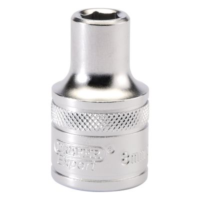 Draper Expert 16595 6 Point Metric Socket 1/2in Sq. Dr. 8Mm each