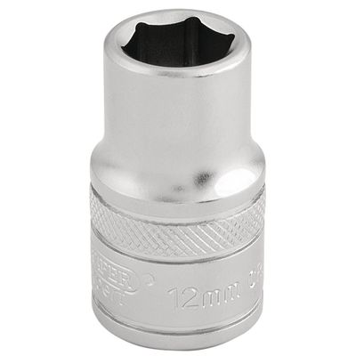 Draper Expert 16601 6 Point Metric Socket 1/2in Sq. Dr. 12Mm each