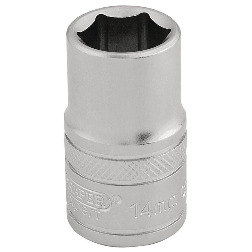 Draper Expert 6 Point Metric Socket, 1/2" Sq. Dr., 14mm - Image 1