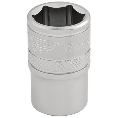 Draper Expert 16607 6 Point Metric Socket 1/2in Sq. Dr. 17Mm each