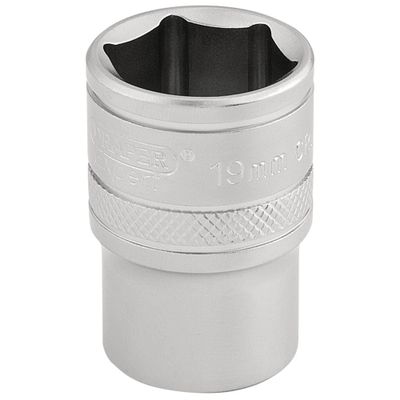 Draper Expert 16609 6 Point Metric Socket 1/2in Sq. Dr. 19Mm each