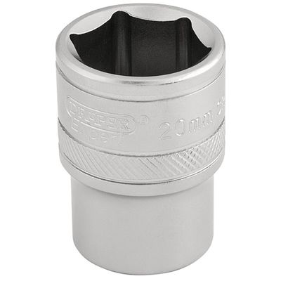 Draper Expert 16610 6 Point Metric Socket 1/2in Sq. Dr. 20Mm each