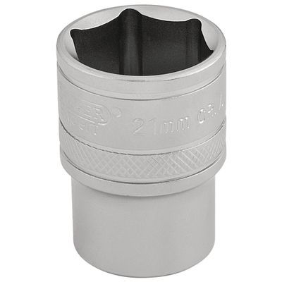 Draper Expert 16612 6 Point Metric Socket 1/2in Sq. Dr. 21Mm each