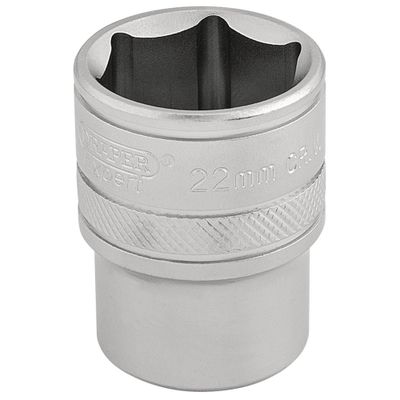 Draper Expert 16613 6 Point Metric Socket 1/2in Sq. Dr. 22Mm each