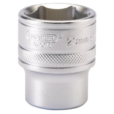 Draper Expert 16614 6 Point Metric Socket 1/2in Sq. Dr. 23Mm each