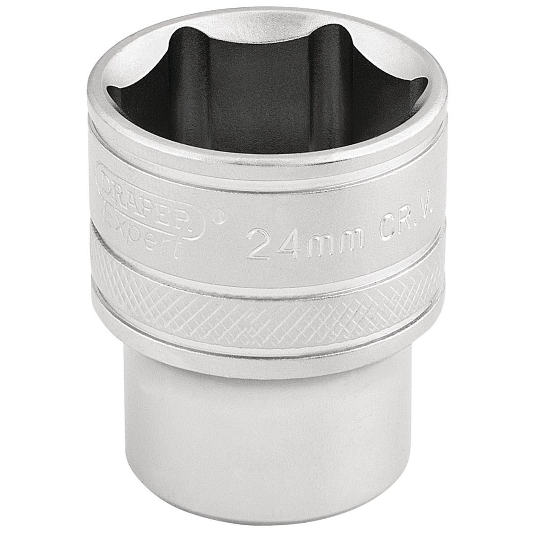 Draper Expert 16615 6 Point Metric Socket 1/2in Sq. Dr. 24Mm each - Image 1