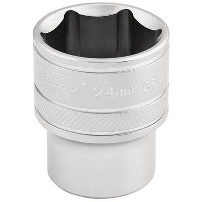 Draper Expert 16615 6 Point Metric Socket 1/2in Sq. Dr. 24Mm each