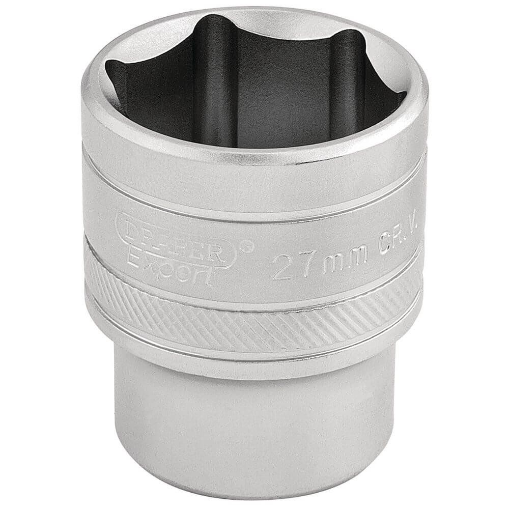 Draper Expert 6 Point Metric Socket, 1/2" Sq. Dr., 27mm - Image 1