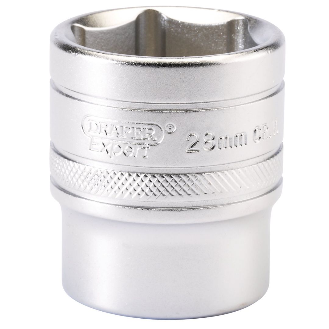 Draper Expert 16619 6 Point Metric Socket 1/2in Sq. Dr. 28Mm each - Image 1