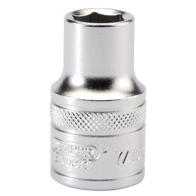 Draper Expert 16625 6 Point Imperial Socket 1/2in Sq. Dr. 7/16in each
