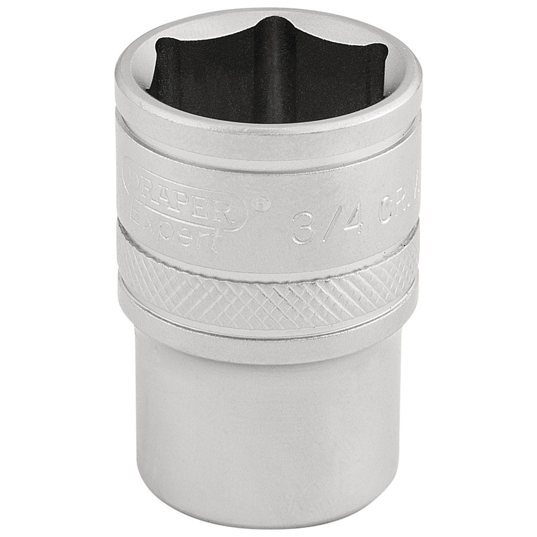 Draper Expert 16631 6 Point Imperial Socket 1/2in Sq. Dr. 3/4in each - Image 1