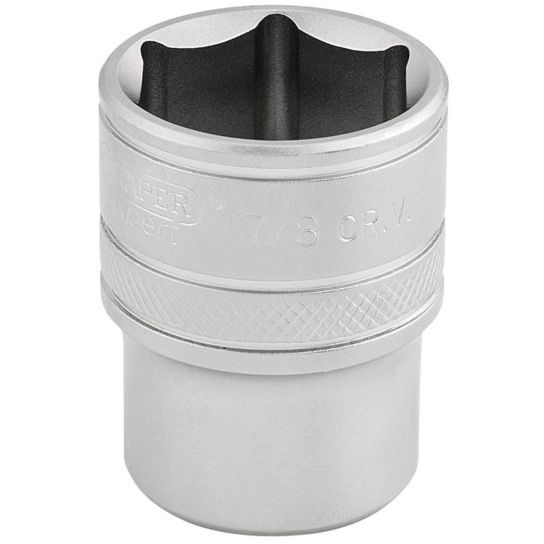Draper Expert 16632 6 Point Imperial Socket 1/2in Sq. Dr. 7/8in each - Image 1