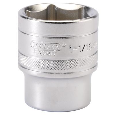 Draper Expert 16635 6 Point Imperial Socket 1/2in Sq. Dr. 1.1/16in each