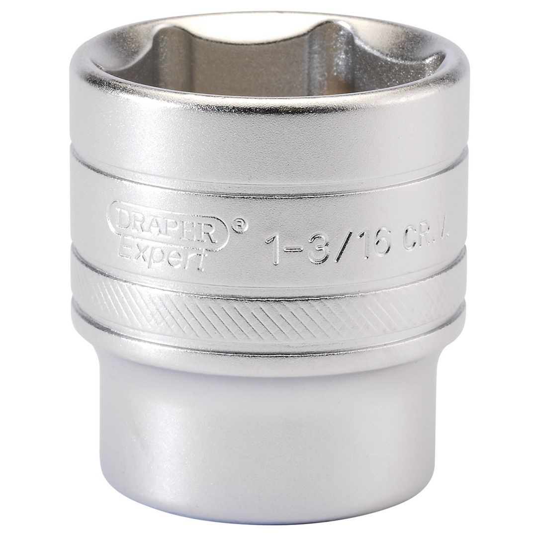 Draper Expert 16638 6 Point Imperial Socket 1/2in Sq. Dr. 1.3/16in each - Image 1