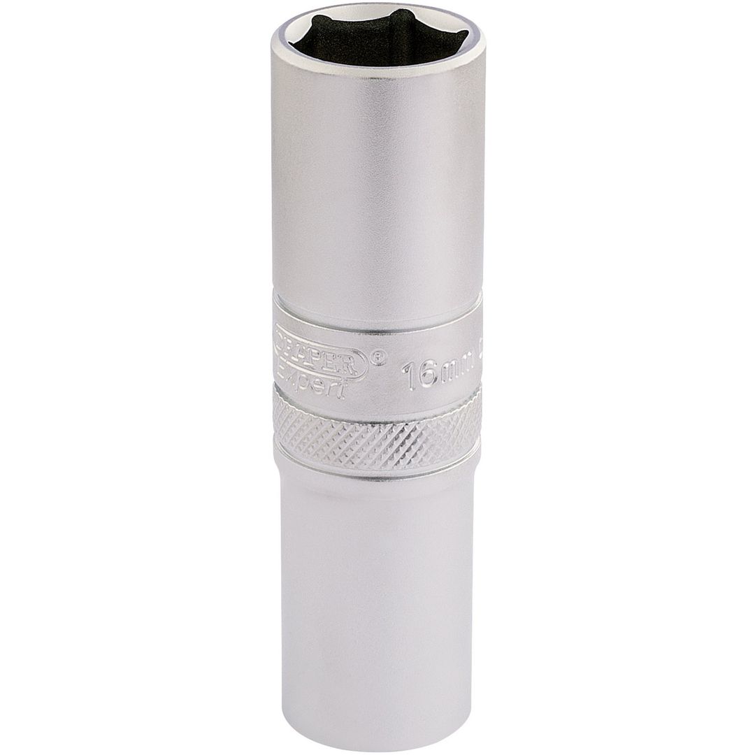 Draper Expert 16648 6 Point Metric Deep Socket 1/2in Sq. Dr. 16Mm each - Image 1