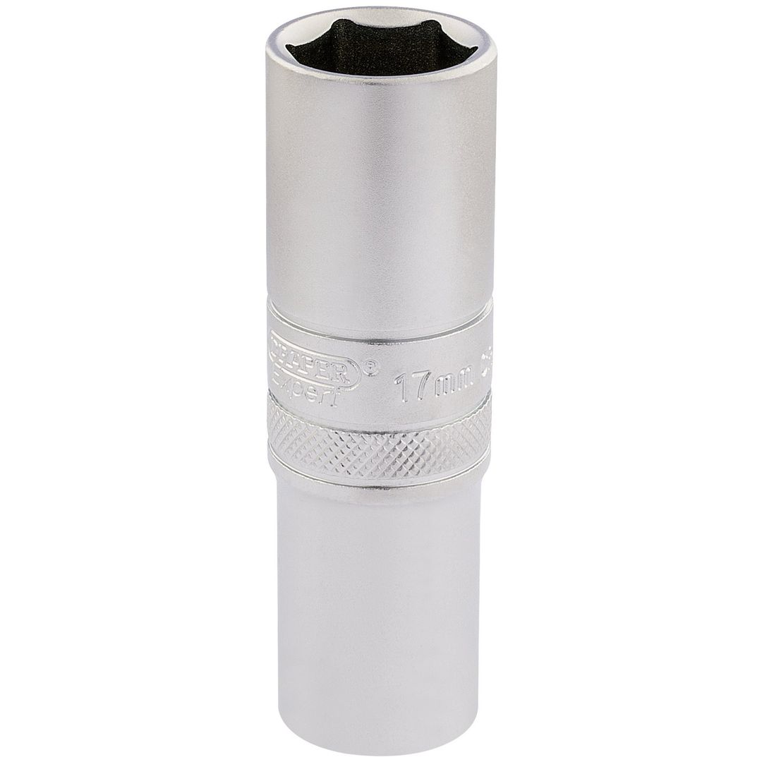 Draper Expert 16649 6 Point Metric Deep Socket 1/2in Sq. Dr. 17Mm each - Image 1