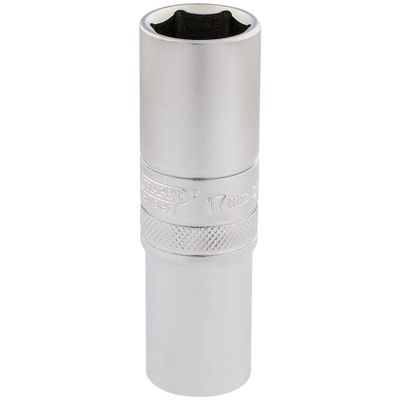Draper Expert 16649 6 Point Metric Deep Socket 1/2in Sq. Dr. 17Mm each