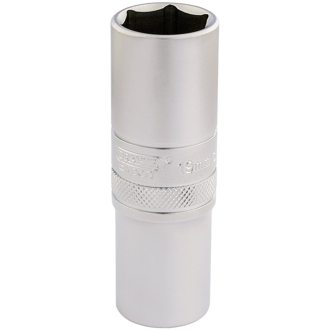 Draper Expert 16651 6 Point Metric Deep Socket 1/2in Sq. Dr. 19Mm each - Image 1