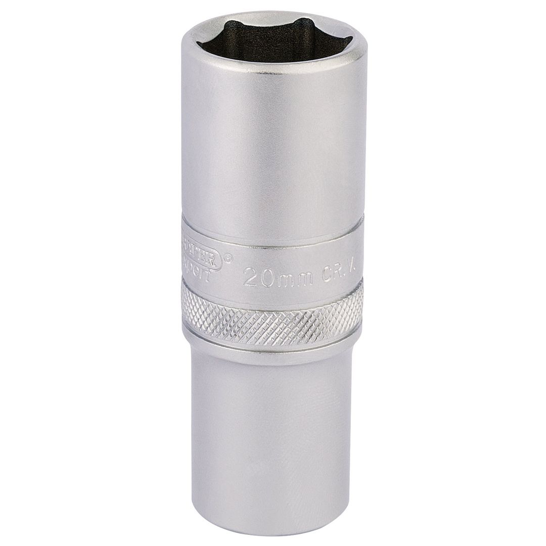 Draper Expert 16652 6 Point Metric Deep Socket 1/2in Sq. Dr. 20Mm each - Image 1